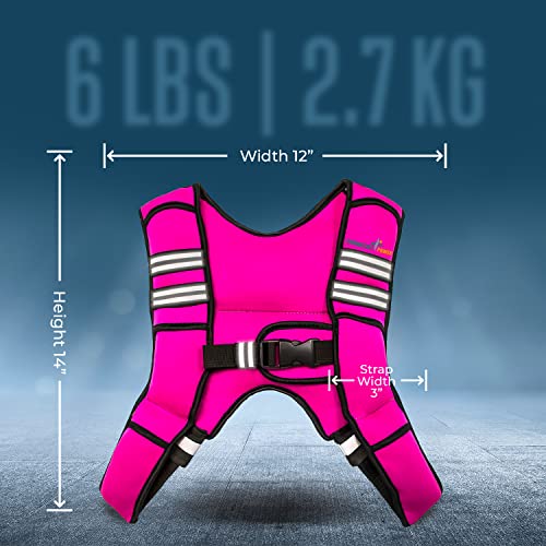 Weighted Vest for Men and Women 6Lb/8Lb/10Lb/12Lb/15Lb/20Lbs Adjustable Workout Vest for Strength Training, Running, Cardio, Rucking, Fitness & Cross Training