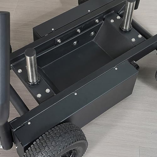 Wheeled Fitness Sled for Track Training Adjustable 8-Resistance Tank Sled Gym Weighted Sled Resistance Band