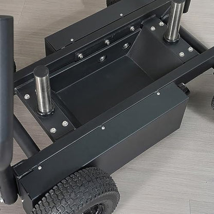 Wheeled Fitness Sled for Track Training Adjustable 8-Resistance Tank Sled Gym Weighted Sled Resistance Band