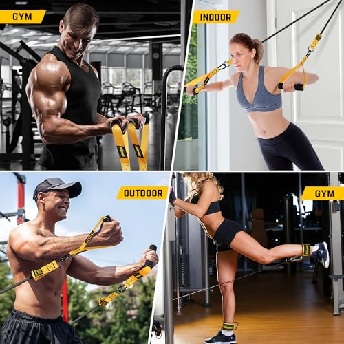 KUZARO Heavy Resistance Bands for Working Out, 300lbs/360lbs Heavy Exercise Bands with Handles, Resistance Bands for Men, Weight Bands Set for Muscle Training, Strength, Yoga, Home Workout Equipment - style: 300lbs
