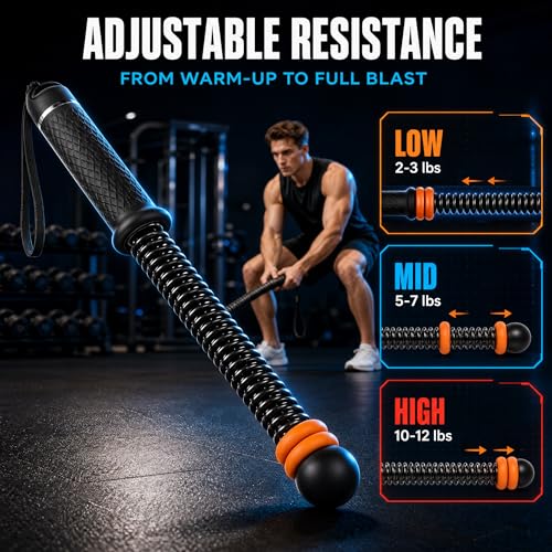 Ropeless Battle Ropes:Adjustable Resistance&Portable | High-intensity interval training (HIIT); Deep core muscle targeting; Whole-body coordination improvement