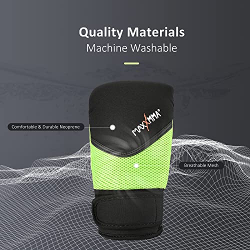 MaxxMMA Neoprene Washable Heavy Bag Gloves - Boxing Punching Training