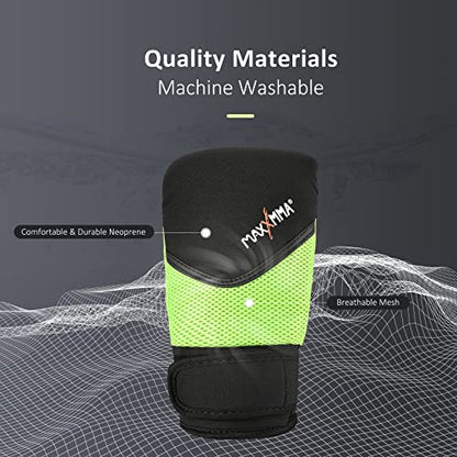 MaxxMMA Neoprene Washable Heavy Bag Gloves - Boxing Punching Training