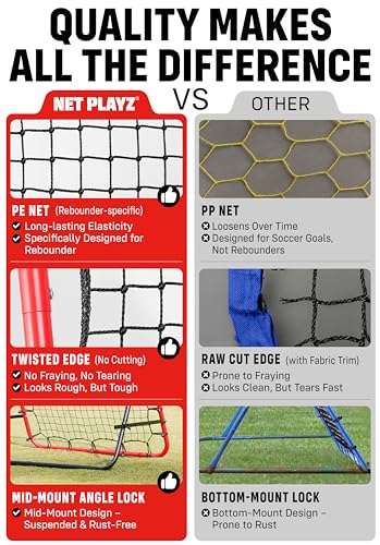 Soccer Rebounder Rebound Net, Kick-Back | Football Training Gifts, Aids & Equipment for Kids Teens & All Ages, Perfect Storage