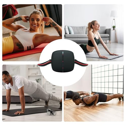 Abs Roller Wheel - Ab Exercise, Core Trainer | Automatic Rebound Fitness Gear for Strengthening Muscles Workout Equipment Quiet Home Gym for Men Women Upper Body Shaping Tone Balance Stability