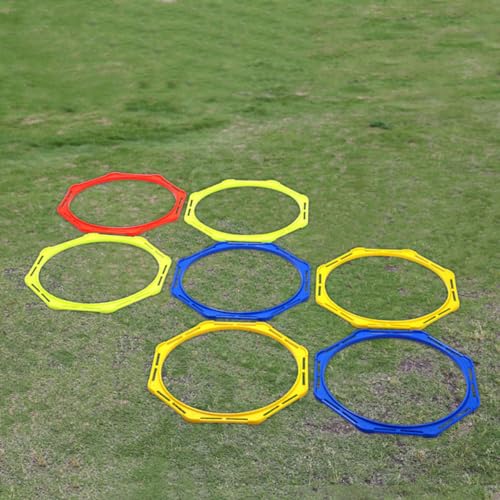 4Pcs Agility Training Rings Football Exercise Circles for Speed and Agility Training Portable Agility Gear for Soccer and Basketball
