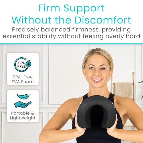 Vive Oval Balance Pad - Wobble Cushion For Physical Therapy And Rehabilitation Equipment - Soft Stability Trainer Foam For Workouts, Yoga, Core Strength And Pilates - Device For Women, Men And Kids