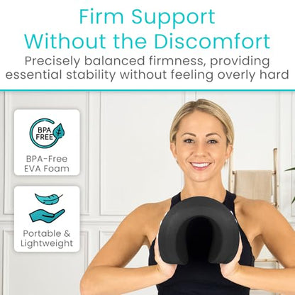 Vive Oval Balance Pad - Wobble Cushion For Physical Therapy And Rehabilitation Equipment - Soft Stability Trainer Foam For Workouts, Yoga, Core Strength And Pilates - Device For Women, Men And Kids