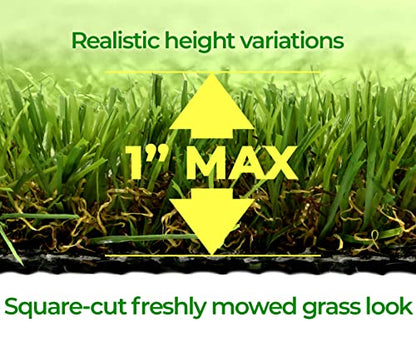 VViViD Artificial Grass Synthetic Weatherproof Vinyl Turf Mat Roll (1ft x 3.33ft (40 Inch))