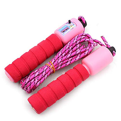 Jump Rope,Number Counter Fitness Lose Weight Adjustable Skipping Jump Rope for Men Women and Kids Random Color