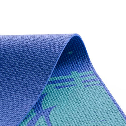 Myga Silk Print Kids Yoga Mat,Non-Slip Yoga Mat for Childrens Exercise, Fitness, Yoga and Mindfulness Lightweight, Easy Clean Play Mat for Girls and Boys