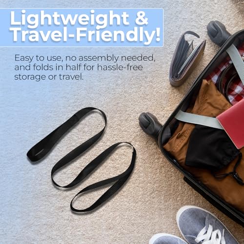 35" Leg Lifter for Mobility - Durable Strap w/Multi Loops | Post Surgery Aid for Hip, Knee & Wheelchair Patients | Easy Bed, Car & Couch Transfer