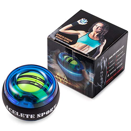 Gyro Ball Wrist Exerciser Gyroscope Ball Forearm Strengthener for Stronger Wrist Bones and Muscle