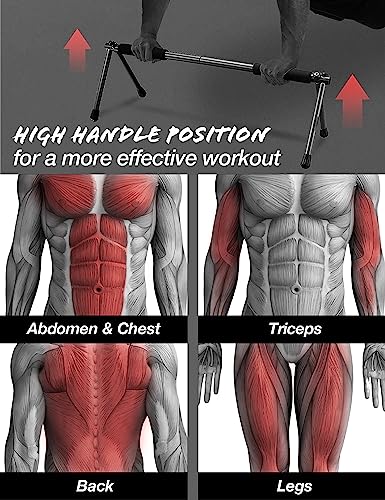 Push Up Bar – Folding Dip Bar for Home Workout, Lightweight & Portable Strength Training Equipment for Men & Women, Indoor & Outdoor Use (Hawk)