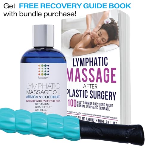 Lymphatic Massage Roller Recovery Set – Post-Surgery Body Roller Stick & Lymphatic Massage Guide Book