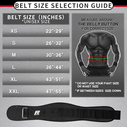 RitFit Weight Lifting Belt - Great for Squats, Lunges, Deadlift, Thrusters - Men and Women - 6 Inch Black/Camouflage