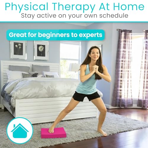 Vive Balance Pad - Foam Large Yoga Mat Trainer for Physical Therapy, Stability Workout, Knee and Ankle Exercise, Strength Training, Rehab - Chair Cushion for Adults, Kids, and Travel