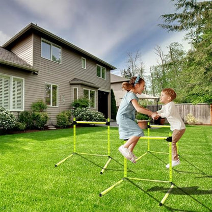 1PC Adjustable Hurdles Detachable Agility Training Equipment with Scale, Football Practice Hurdle for Track And Field, Indoor & Outdoor Jumping Speed Hurdles for Athletes, Soccer, Basketball