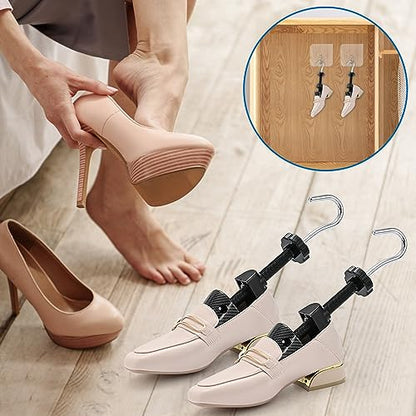 eachway Shoe Stretcher Shoe Widener Adjustable Width Length Wide Feet Shoe for Men Women (M for M's Us6.5-10; Wm's Us10-13.5) Black - color: M(for M's Us6.5-10; Wm's Us10-13.5 ) Black