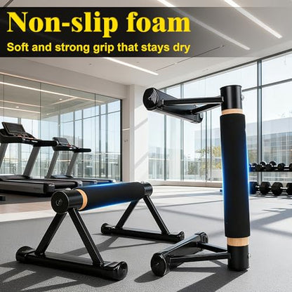 GanFindX Adjustable Wooden Parallettes, 600 LBS Handstand Bars