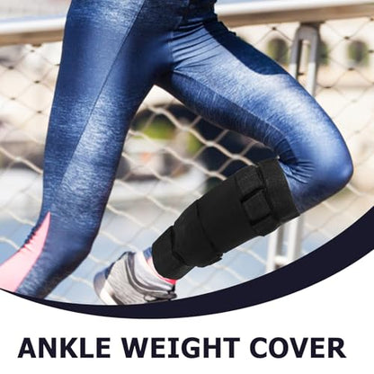 Happyyami Adjustable Ankle Weights Leg Training Belt 2pcs to 16kg Reusable Calf Covers for Running Pilates Strength Training Workout