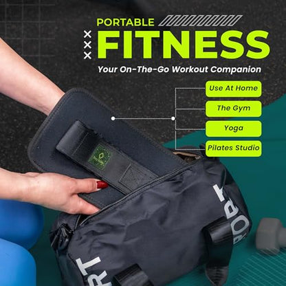 Adjustable Hip Thrust Belt for Dumbbells, Kettlebells & Plates | Slip-Resistant Padding For Hip Protection | Portable & Comfortable Booty Belt For Women | Ideal For Gym, Home & On-The-Go Workouts