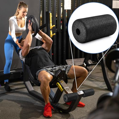 WRINGKIT 8 Pack Foot Foam Pads Rollers, Machine Leg Foam Roller, Fits 1" Tube, Buffer Tube Cover, Roller Pad for Leg Extension Weight Bench Inversion Gym Equipment Replacement