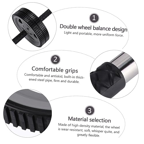 VICASKY Non-slip Dual Wheel Ab Roller for Core Strengthening Portable Home Exercise Equipment for Toning Arms and Back Durable and Design for Beginners and Advanced Users
