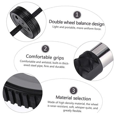 VICASKY Non-slip Dual Wheel Ab Roller for Core Strengthening Portable Home Exercise Equipment for Toning Arms and Back Durable and Design for Beginners and Advanced Users