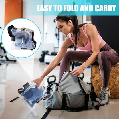 Solim Water Weights Aqua Bag Ball Shape, Sandbag Alternative for Strength Training, Portable Stability Fitness Equipment, Ultimate Core & Balance Trainer for Home Gym