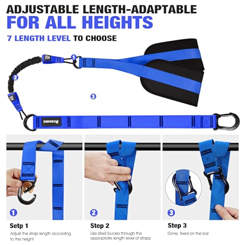 Pull Up Assistance Bands, Resistance Bands for Pull Up Bar Workout, Adjustable Heavy Duty Pull Up Assist Equipment with 4 Assistance Bands, Home Gym Fitness Exercise Strength Training