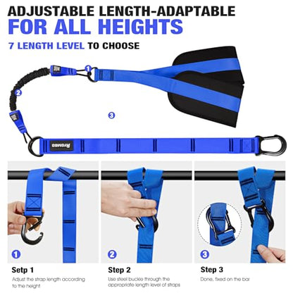Pull Up Assistance Bands, Resistance Bands for Pull Up Bar Workout, Adjustable Heavy Duty Pull Up Assist Equipment with 4 Assistance Bands, Home Gym Fitness Exercise Strength Training