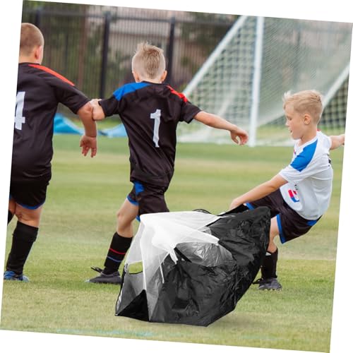 balacoo Speed Training Parachute Resistance Parachute for Running Soccer Players Black