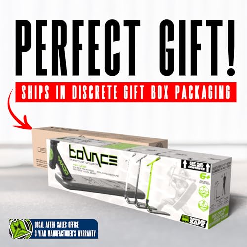 Bounce Trampoline Pro Scooter for Tricks – Real Headtube, Pro T-Bar, Foam Deck – Indoor & Outdoor Stunt Practice – Madd Gear