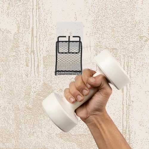 Wall-mounted Dumbbell Rack Black Steel Dumbbell Weight Stand for Home Gym Storage Organizer Compact Cradle for Training and Barbells