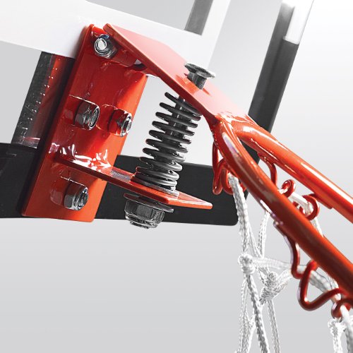 SKLZ Pro Mini Indoor Basketball Hoop with Ball, Over the Door, Shatter-Proof Backboard, Spring-Action Break-Away Steel Rim, Great for Home, Dorm Room, and Office - style: Standard