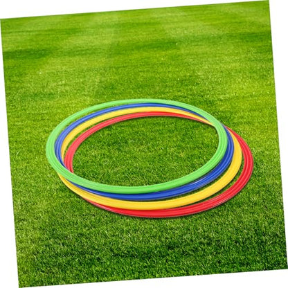 BESPORTBLE 4Pcs Soccer Agility Training Rings Portable Sensory Exercise Circles for Speed and Coordination Development Football Training