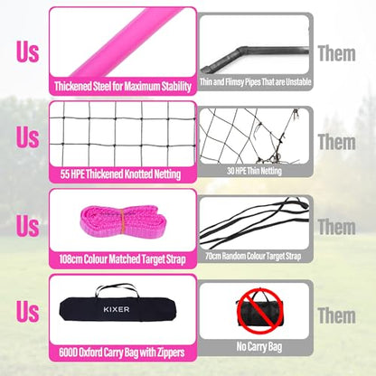 Volleyball Rebounder Net 7x4 ft - Adjustable Volleyball Training Equipment with Angle Customization - Rebounder Bounce Back Net, Portable & Durable Including Travel Bag