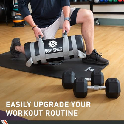 Body Sport Weight Weight Training Bags – Heavy Duty Weighted Bag for Fitness, Conditioning and Training - size: 10 lb.