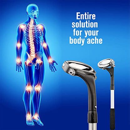 EASACE Cold Massage Roller Ball, Cryosphere Cold Ball, Therapy Ball, Fitness Ice Roller Ball with extention Handle, Relieve Muscle Pain