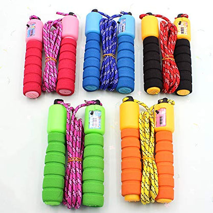 Jump Rope,Number Counter Fitness Lose Weight Adjustable Skipping Jump Rope for Men Women and Kids Random Color
