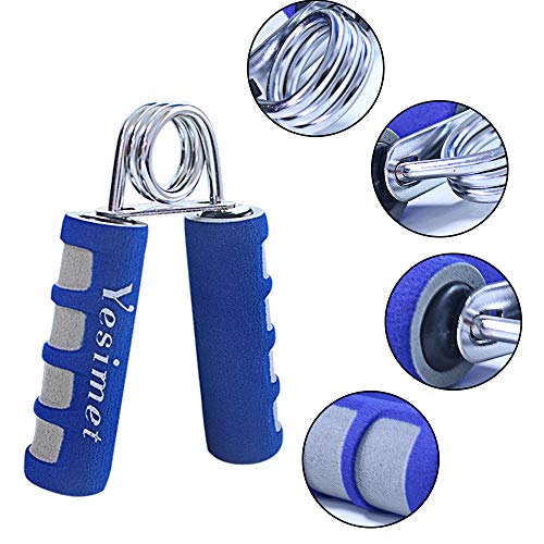 2 Pack Hand Grip Strengthener Set, Forearm Exerciser, Finger Gripper, Grip Strength Trainer, Hand Grip- Soft Foam Hand Exercise for Quickly Increasing Wrist Forearm and Finger Strength