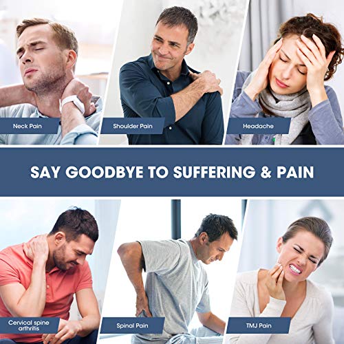 Neck and Shoulder Relaxer w/Magnetic Therapy Pillowcase, Neck Stretcher Chiropractic Pillows for Pain Relief, Cervical Traction Device for Relieve TMJ Headache Muscle Tension Spine Alignment