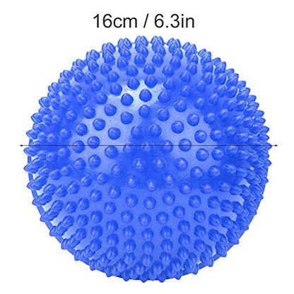 Exercise Balance Training Foot Massage Balls Stress Relief Yoga Massage Ball Semicircle for Relax Nervous Yoga Skills Physical Training Massage Ball(Blue)