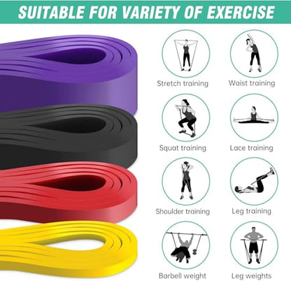 Resistance Band, Pull Up Bands, Pull Up Assistance Bands, Workout Bands, Exercise Bands, Resistance Bands Set for Legs, Working Out, Muscle Training, Physical Therapy, Shape Body, Men Women - color: 0.3-1.3in