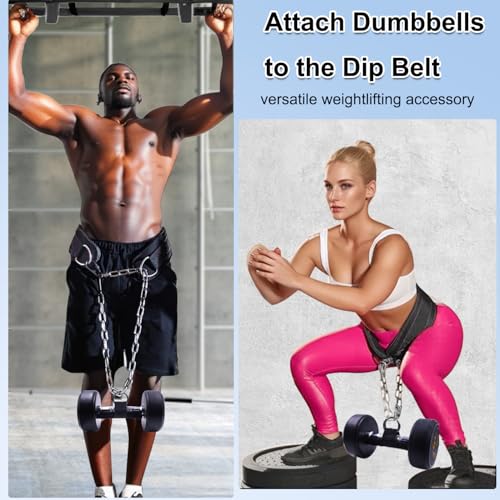 J Bryant Loading Dumbbells Strap for Dip Belt Squat Pull-up,Load Dumbbells Kettlebells on Barbells Weightlifting Accessory