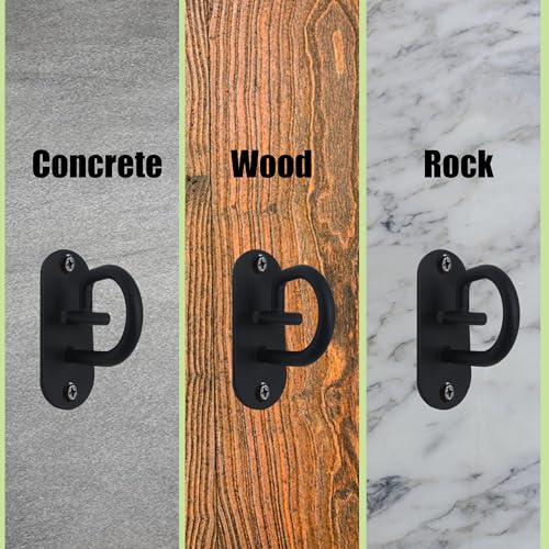 Resistance Band Wall Anchor - Space Saving Wall Mount Workout Anchors for Home Gym Workouts, Body Weight Straps, Suspension Training, Exercise, Stretching, Yoga