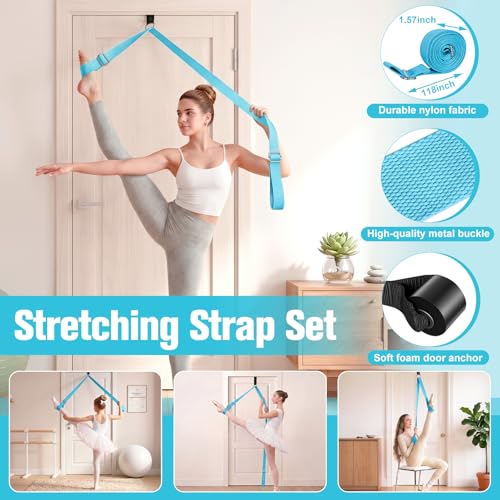 Ballet Practice Kit - Turning Board, Stretching Strap & Resistance Band to Improve Turns, Balance, Spinning for Dance