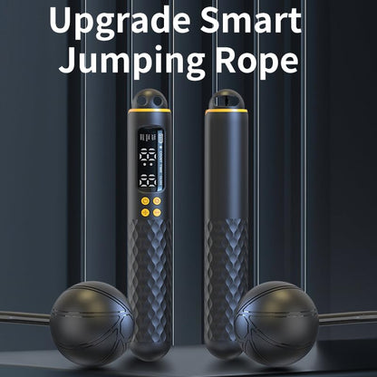 Jump Rope, Adjustable & Weighted Handles Jumping Rope with Calorie Counter, Ideal for Home Gym Fitness, Cardio Training - Perfect for Men, Women, Kids