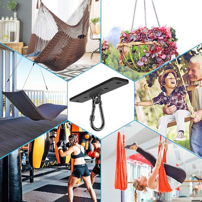 Dolibest Heavy Bag Hangers Brackets, Punching Bag Hangers, Heavy Bag Ceiling Mount for Body Weight Strength Training Systems, Aerial Yoga Swing & Hammock, Resistance Band